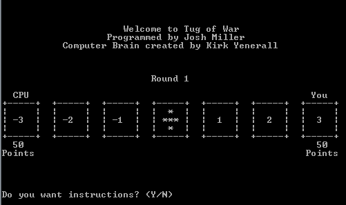 The wicked cool title screen!