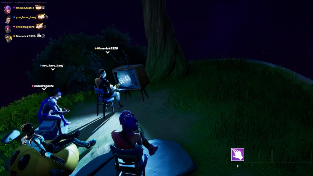 Waiting for the event to begin watching the TV countdown