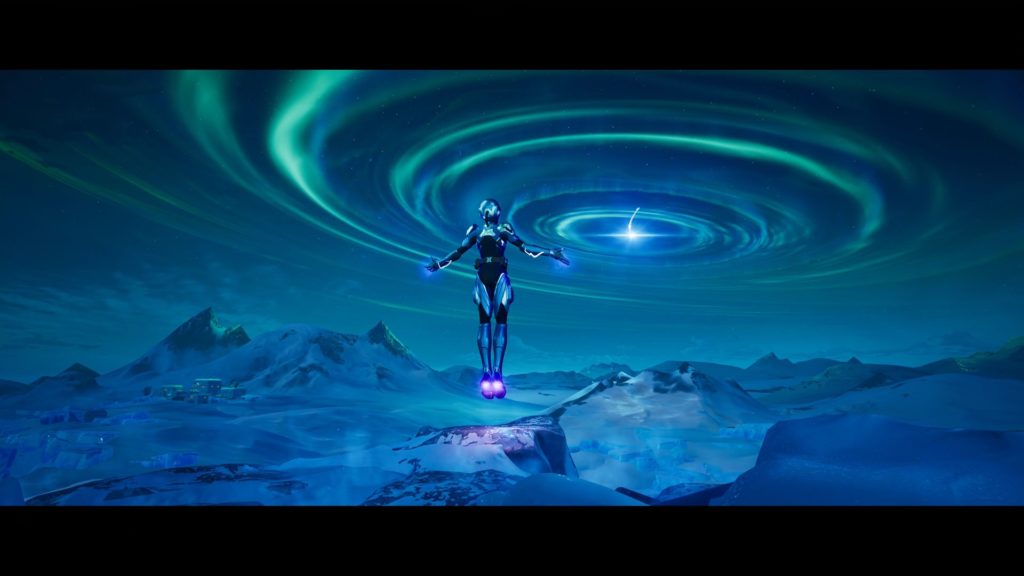 The Paradigm doing... something?  with a sky whirlpool.