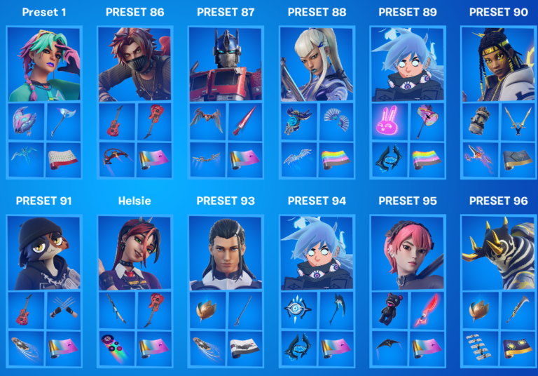 Fortnite Desperately Needs More Preset Slots