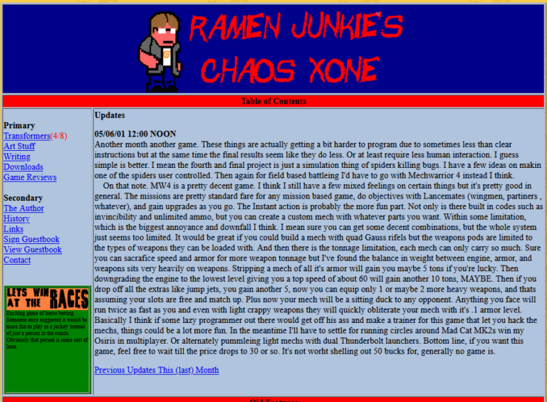 #Mayllennial – 90’s Websites